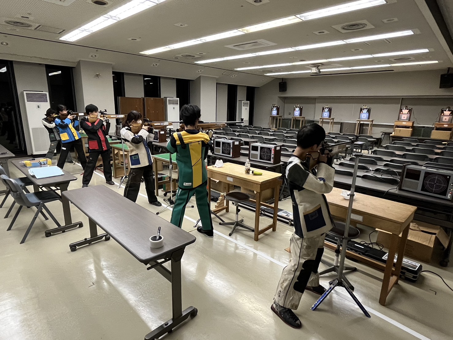 ビームライフル射撃教室の現役生の成績です！