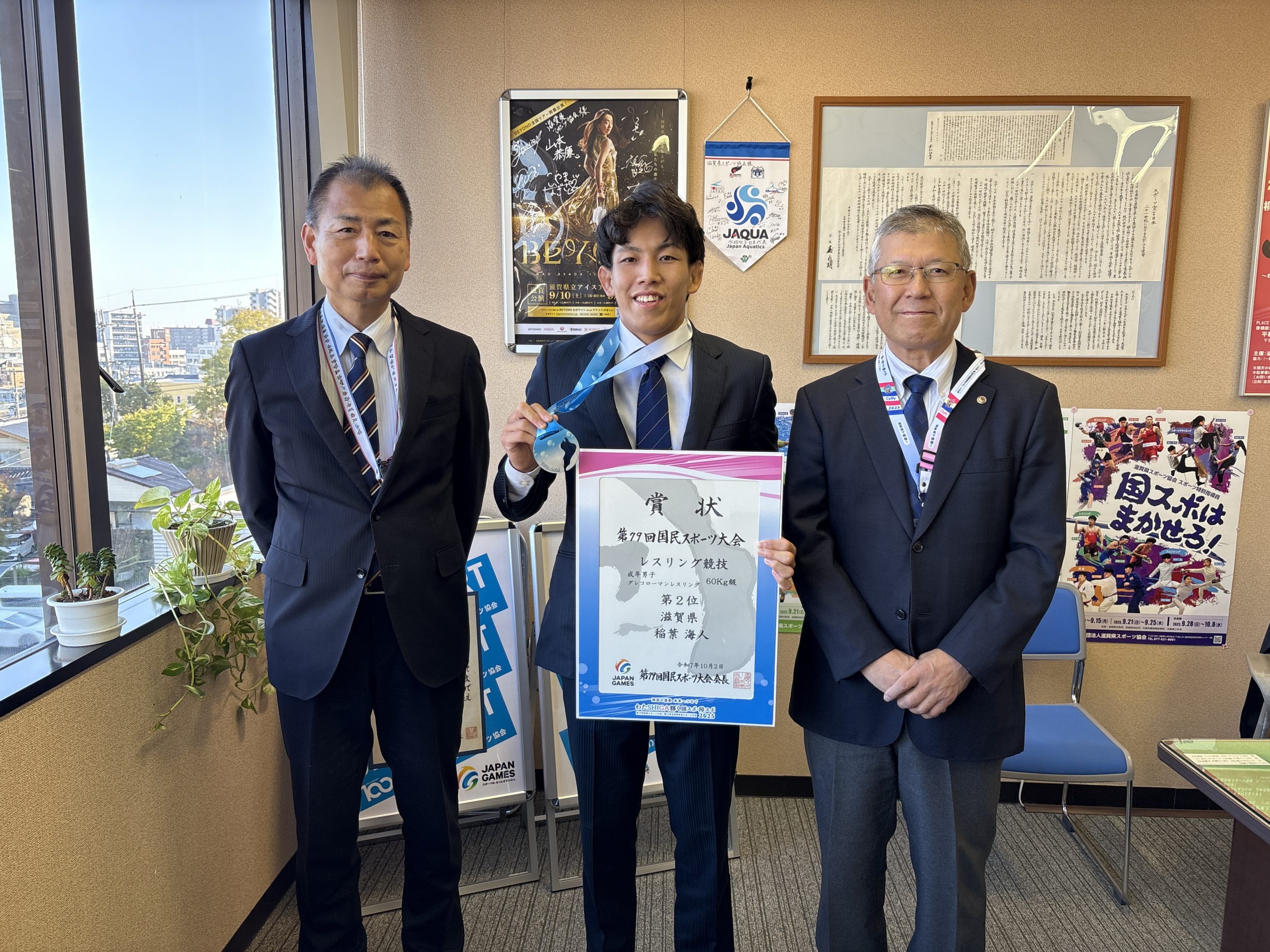 国スポ報告！稲葉選手（レスリング）