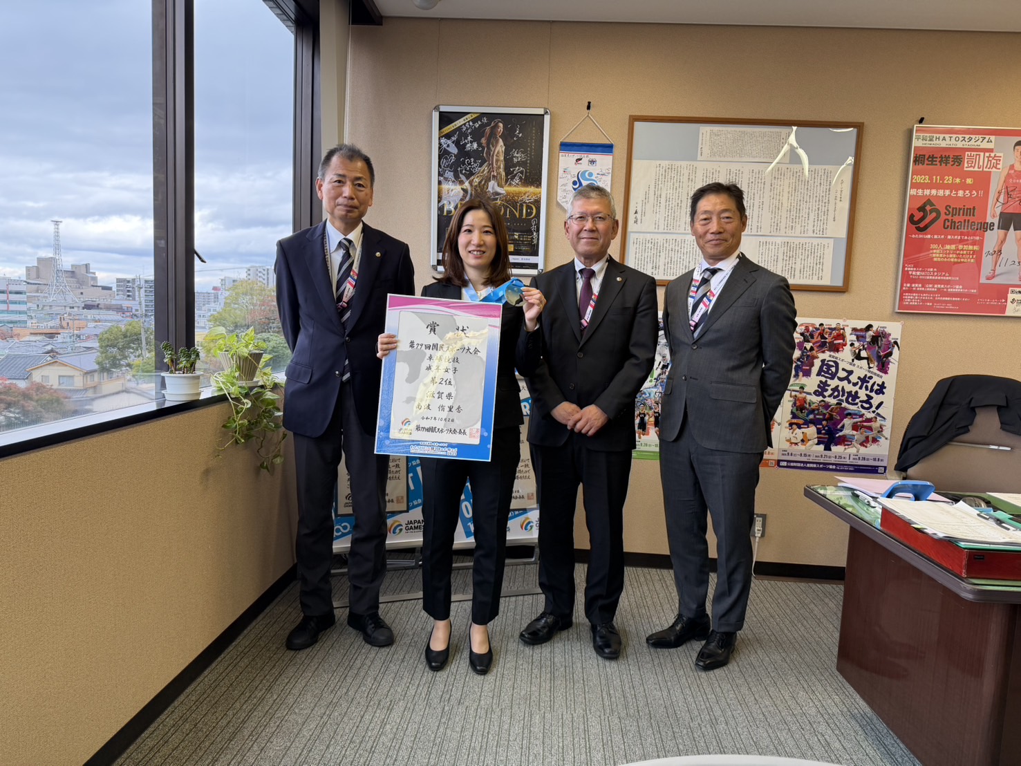 国スポ報告！南波選手（卓球）