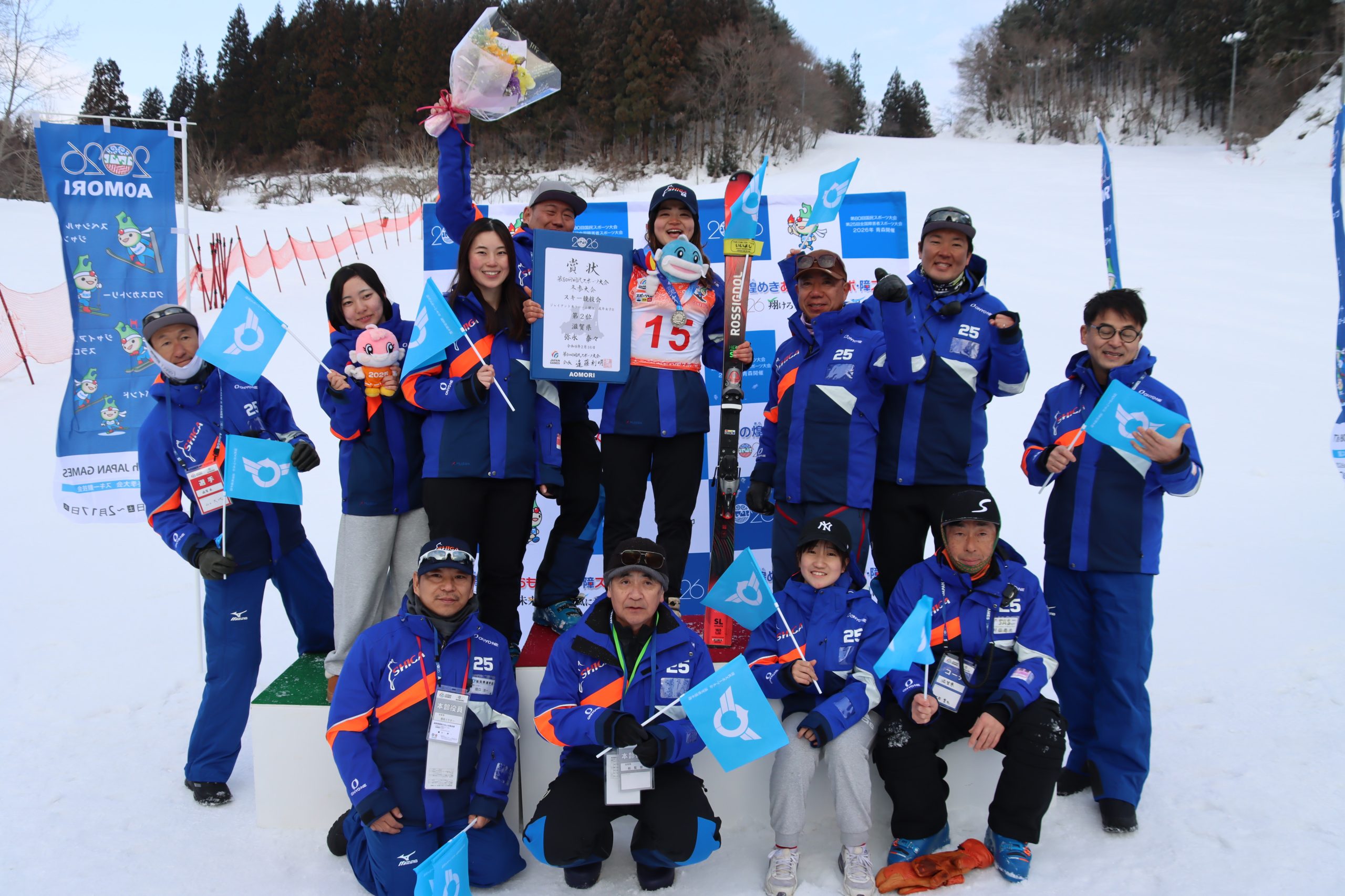 青の煌めきあおもり国スポ 冬季大会　終了時点　　　男女総合4位！　女子総合5位！（過去最高）